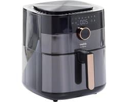 Heteluchtfriteuse - Airfryer Frituurpan - Gezond Frituren - XL Inhoud Digitaal - 6L - Zwart