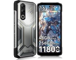 Robuuste smartphone - DOOGEE Blade20 Plus - 6,6" 120Hz - 48GB(6+42) RAM - 256GB ROM - 11800 mAh/33 W - Android 16 - NFC GPS - Zilver
