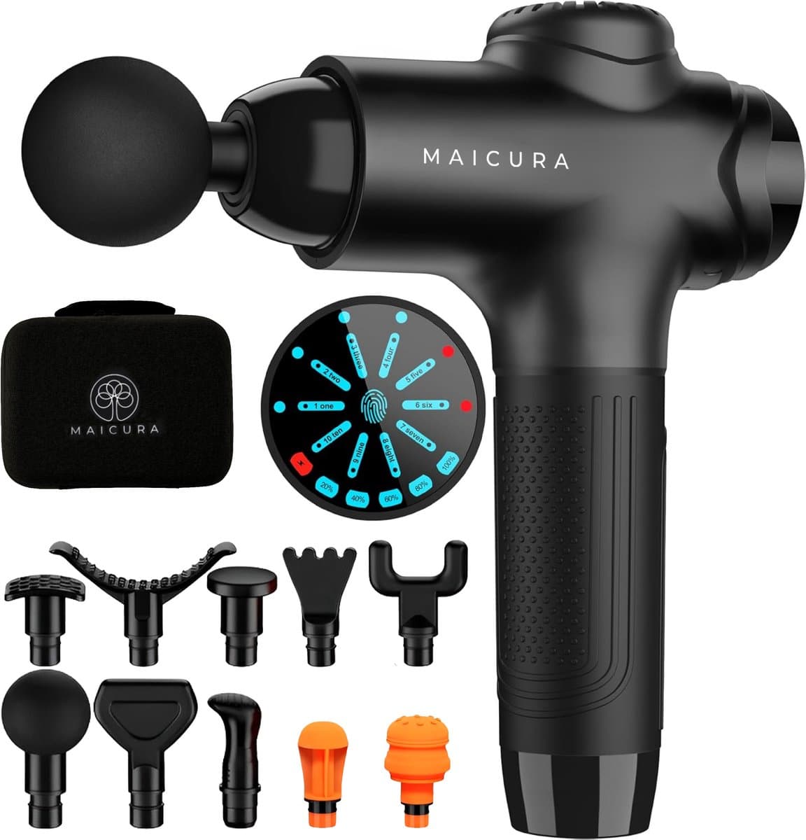 Maicura PROse GEN2 - Massage Gun - Professioneel - Massage Apparaat - Massage Pistool - 10 massagekoppen — afbeelding 1