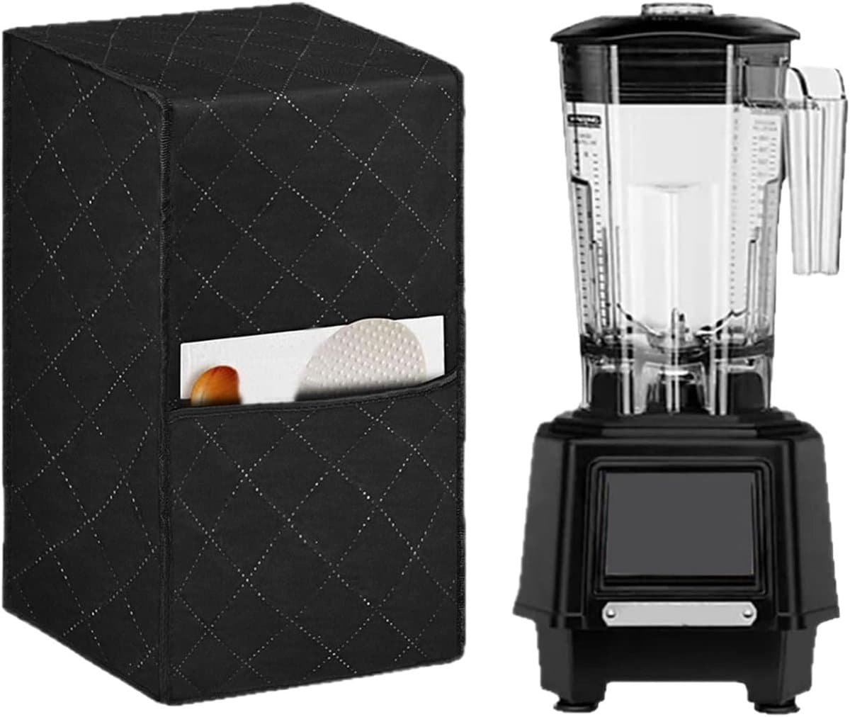 Keukenmixer Deksel - Apparaat Beschermhoes - Keuken Organisatie - Waterproof Slijtvast Materiaal - 42 cm Hoog - Grijs — afbeelding 1