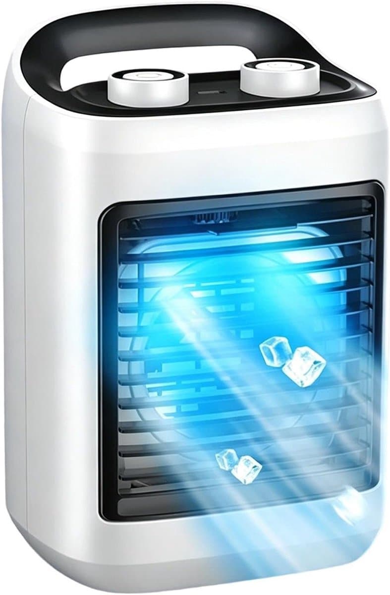 Mini Airconditioner - Persoonlijke Koeler - Persoonlijke Verkoeling - Stille USB Oplaadbaar - 26 x 15 x 26 cm - Wit — afbeelding 1