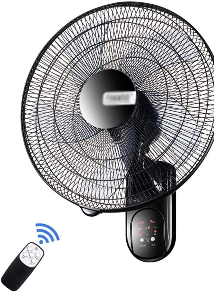 Wandventilator - Muurventilator Oscillerende - Ruimte Koelen - Stil Energiebesparend - 90 Grad Oscillatie - Zwart — afbeelding 1