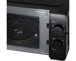 Magnetron met oven - Mini oven - Snel maaltijden bereiden - 6 instelbare standen - 20 liter inhoud - Zwart