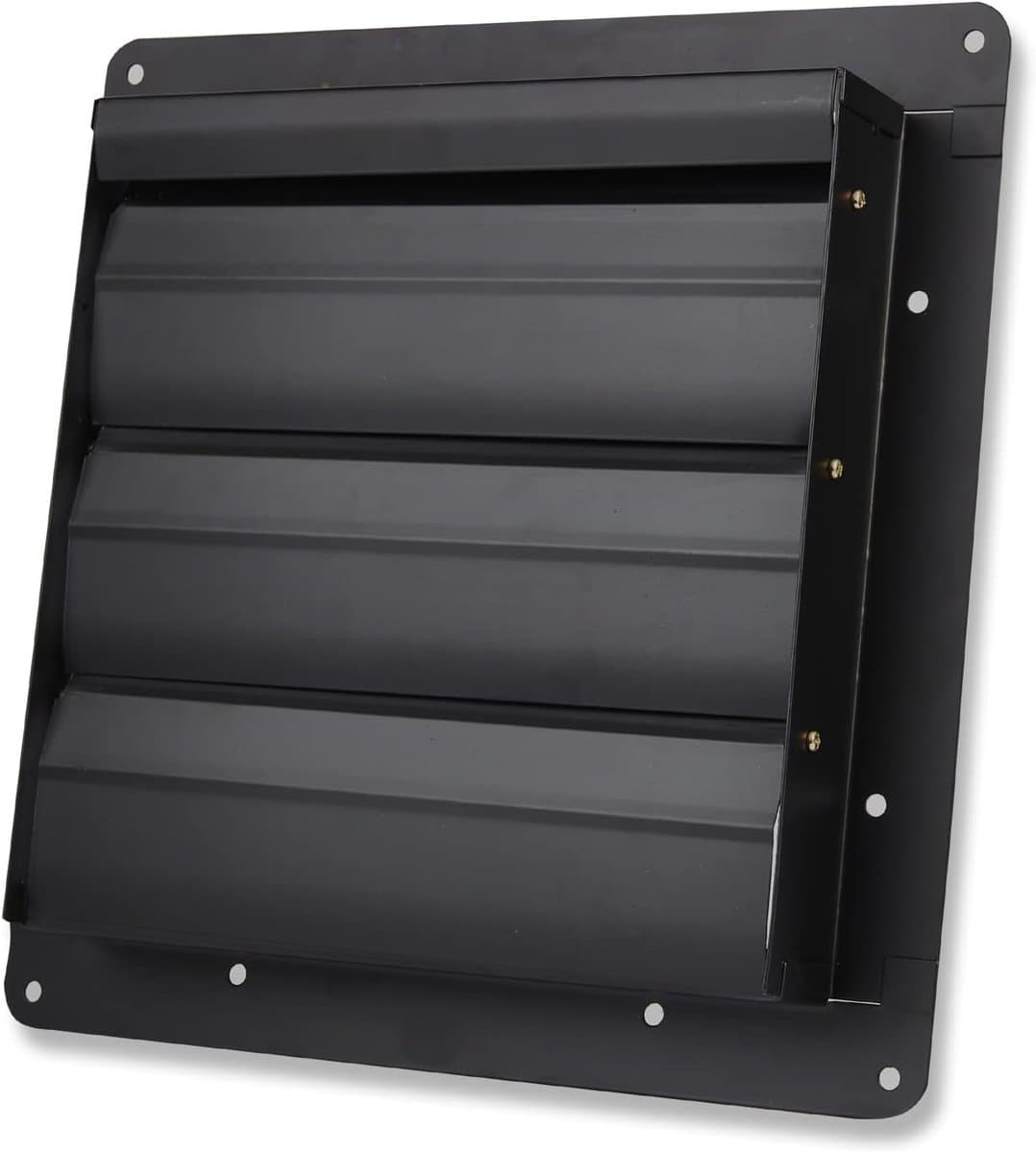 Industriële Afzuigventilator - Wandventilator Ventilator - Ventilatie Verbeteren - Met Metalen Luik - 40 cm - Zilverkleurig — afbeelding 1