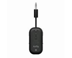 Twelve South AirFly Pro 2 – Geniet van In-Flight Entertainment met Draadloze Hoofdtelefoons – Koppel Twee Sets Draadloze Hoofdtelefoons voor Gedeeld Luisteren – Meer dan 25 Uur Batterijduur - Zwart