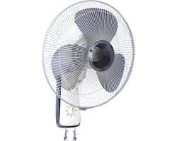 Wandventilator - Muurventilator - Ruimte Koelen - 3 Snelheden - 45 cm - Rood