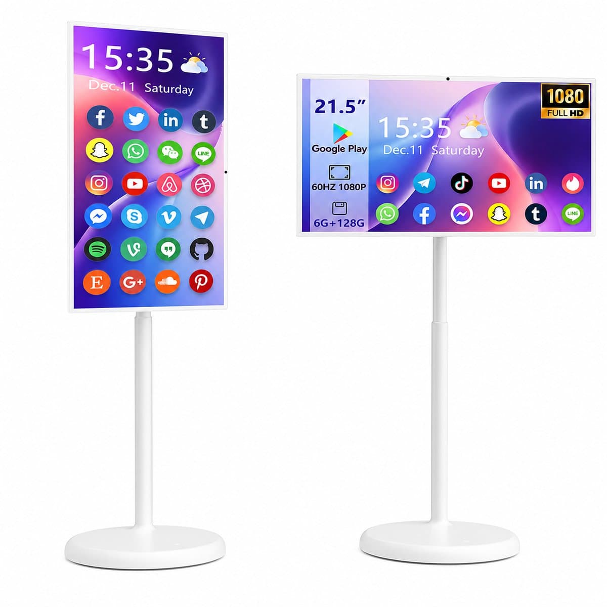Innovastore Smart TV - Verrijdbare monitor - TV - Monitor - Android TV - Touchscreen - LED-tv - WIFI - Bluetooth - 21 inch — afbeelding 1