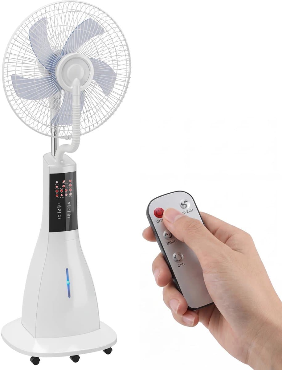 Wentinkmo homcom vernevelingsventilator - 90W ventilator met water - Voor thuis en kantoor — afbeelding 1