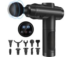 TYR® Masage Gun - Spiermassage Apparaat - Draadloze Massage Gun - Zwart - 10cm x 10cm x 10cm