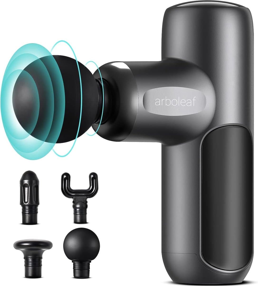 Mini Massage Gun - Spier Massager Percussie - Spierpijn Verlichten - Lichtgewicht Krachtig - 8 uur batterij - Zwart — afbeelding 1