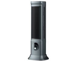 Bladloze desktop airconditioner, draagbare USB-oplaadbare airconditioner, drie ventilatorsnelheden, stille desktop/draagbare ventilator.