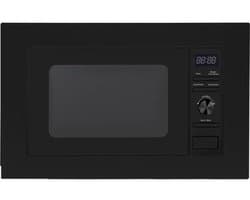 Inbouw Magnetron - Oven Keukenapparaat - Snel Eten Opwarmen - Roestvrijstalen Binnenruimte - 20 Liter - Zwart