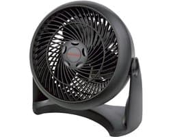 Ventilator Tafelmodel – Stil Luchtcirculatie Ventilator met 3 Snelheden, 90° Kantelbaar, Compact 28 cm Zwart