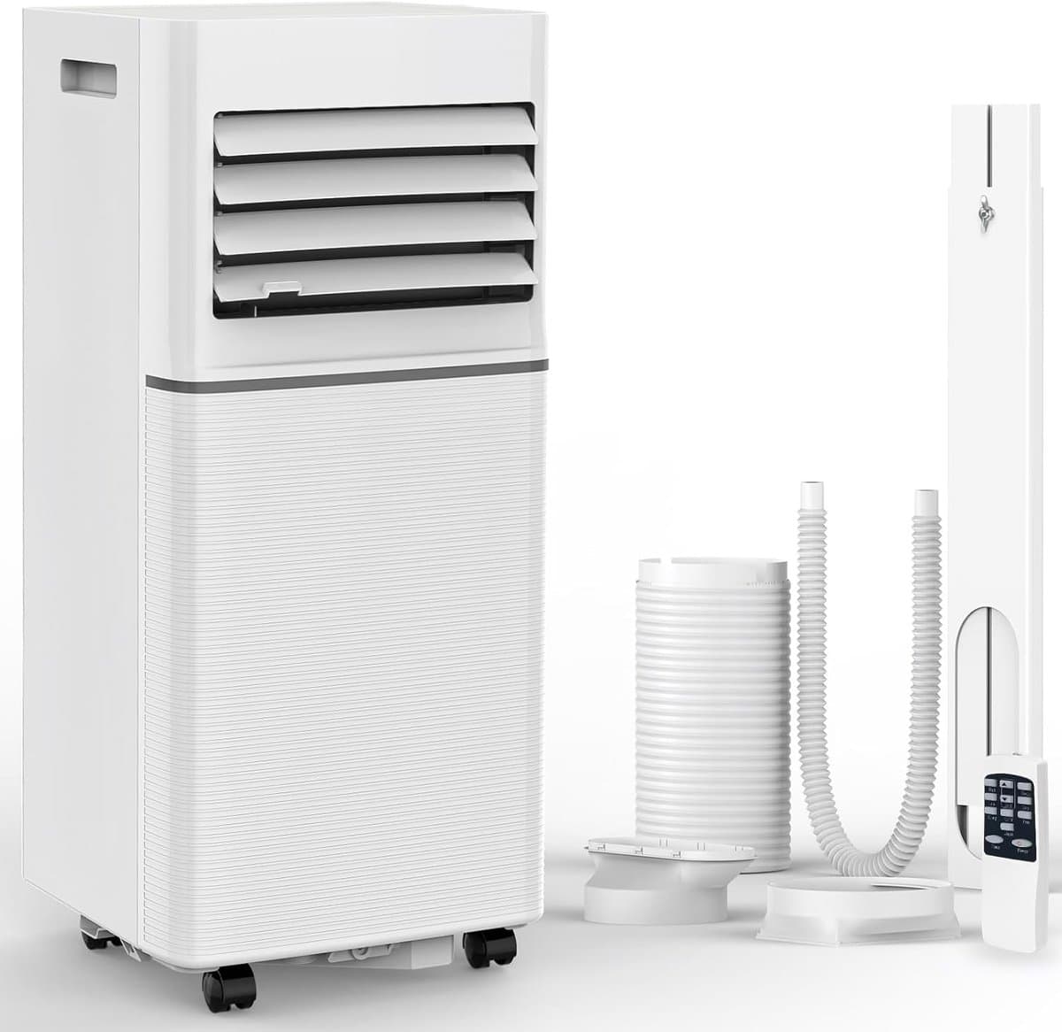 Mobiele airco 10000 BTU stil draagbaar met ontvochtiger, afstandsbediening en 4-in-1 functie — afbeelding 1