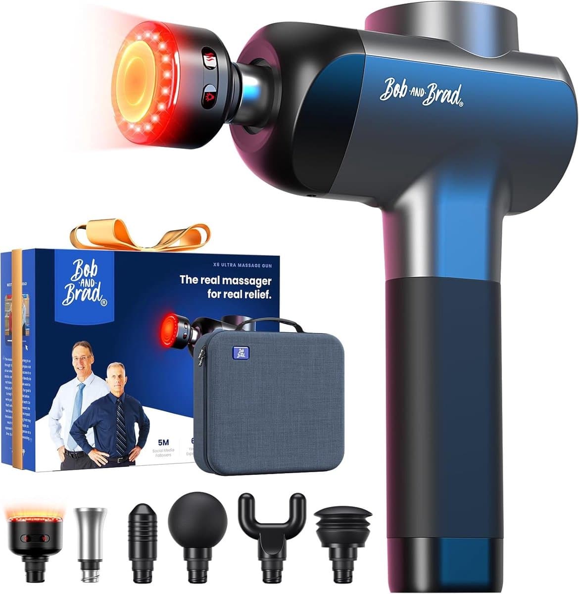 Massagepistool - Titanium - Infraroodlicht en Warmte - Diepe Weefselmassage - Voor Atleten — afbeelding 1