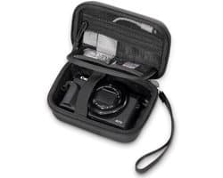 Cameratas geschikt geschikt voor Canon G7X Mark III/II, SX740 HS, Sony ZV-1F, Ricoh GR III, Panasonic Lumix TZ99, Kodak WPZ2 en andere camera's. Digitale cameratas - zwart.