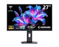 KTC H27T7P‑2 Nieuw model 2026 Gaming monitor 27 inch QHD 2560×1440, 200Hz overclock tot 210Hz Fast IPS‑scherm voor gamen