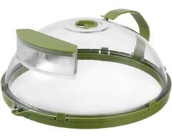 Magnetron Spatdeksel - Voedseldeksel Magnetron - Voedsel Opwarmen - Ingebouwd Vochtsysteem - 26 cm - Groen