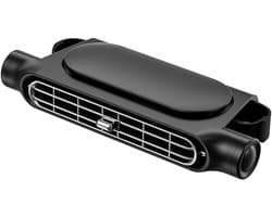 Auto ventilator - auto ventilator cooling - Stille hoofdsteun - nekventilator voor alle auto's - USB - Draagbare autohoofdsteunventilator met 3 snelheden voor - en achterbank - Autoventilator voor sedans, SUV's, campers en - Draagbare USB Rugkoeling