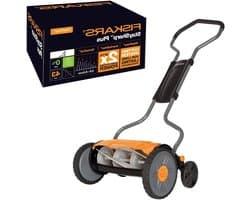 Kooimaaier - Handmaaier Gazon - Strak Gazon - Contactloos Maaisysteem - 43 cm Maaibreedte - Zwart Oranje Zilver