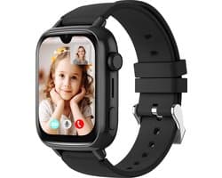 Protectly® GPS Horloge Kind Met Simkaart - 4G - SOS Alarm - Smartwatch Kinderen - GPS Tracker Kind - (Video)bellen - HD Camera - Whatsapp en SMS - Elke polsmaat - Bekijk Locatie Kind - Geschikt voor iOS en Android - Incl. Simkaart & Screenprotector