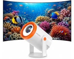 Mini Beamer - Android 13 - WiFi 6 & Bluetooth - HD Projector met 4K/8K Ondersteuning - Voor Thuisbioscoop & Gaming