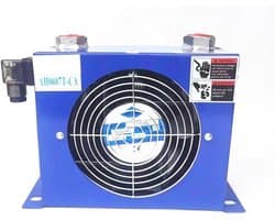 Oliekoeler Warmtewisselaar - Hydraulisch Koelsysteem - Temperatuur Stabiliseren - Efficiënte Warmteafvoer - 40 L/min Debiet - Blauw