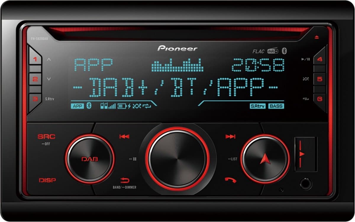 Pioneer FH-S820DAB Autoradio Dubbel din CD Tuner-USB-DAB+ - 4 x 50 W — afbeelding 1