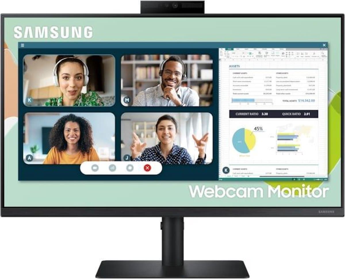 Samsung LS24A400 - Full HD IPS Webcam Monitor - 24 Inch — afbeelding 1