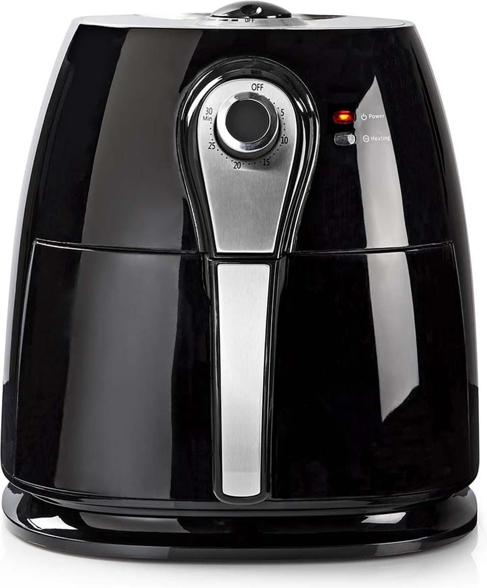 Nedis Heteluchtfriteuse | 3 l | Tijdschakelaar: 30 min | Analoog | Zwart — afbeelding 1