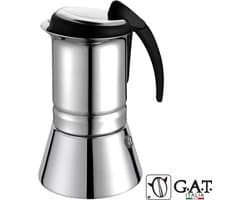 G.A.T. Italia Thema RVS Percolator - Inductie - 6 kops - 300ml - Made in Italy