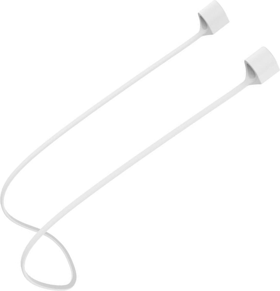 Somstyle Magnetische Band Geschikt Voor Apple Airpods 1, 2, 3, Pro 1 & 2 - Anti Lost Siliconen Strap - Koord - 80cm - Wit — afbeelding 1
