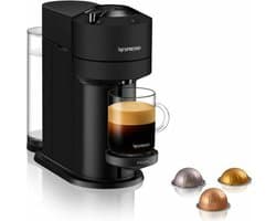Krups Nespresso YY4606FD Virtue Next Coffee Machine + Discovery Box 12 capsules, 5 kopjes, espresso, verbonden, zwart