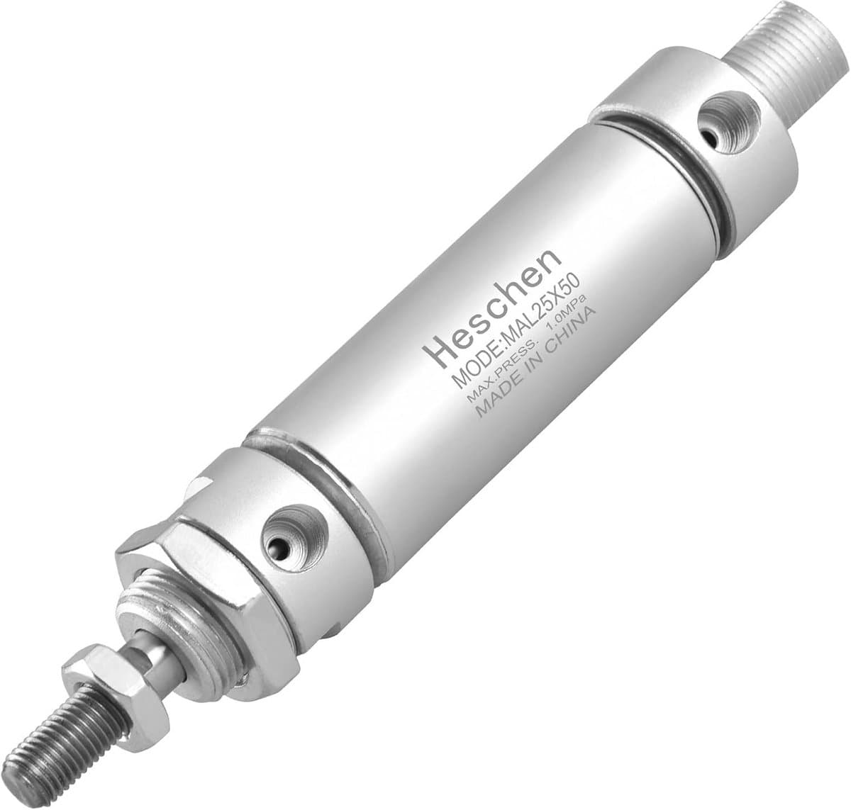 Pneumatische slanke Air Cilinder 25mm Bore 50mm Stroke Double Acting — afbeelding 1
