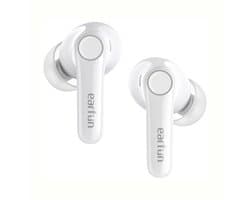 EarFun AirPods Pro 4 - Air Pro 4 - Glossy White - oplaadcase met snellader - USB-C - instelbare Noise Cancelling - 6 microfoons - cVc 9.0 technologie - 52 uur gebruikstijd met case - pauzeert automatisch muziek bij uitdoen