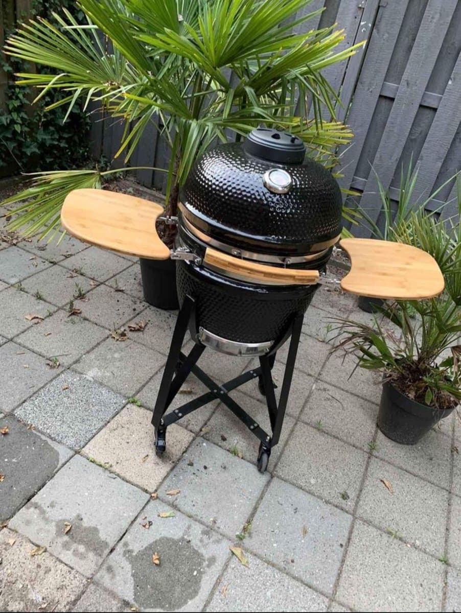 Kamado BBQ 19 Inch Medium | Keramische Houtskool BBQ | Divide & Conquer | Incl. Fiberglass Afdichting — afbeelding 1
