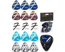 Finesse Celluloid Plectrum voor Gitaar - 15 Stuks - met Plectrum Houder - Plectrums - Guitar Pick