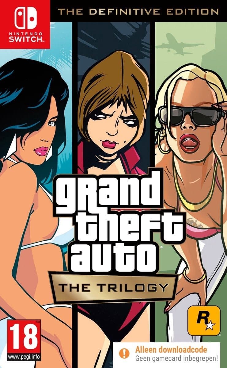 Grand Theft Auto: The Trilogy - The Definitive Edition (Code in a Box) - Nintendo Switch — afbeelding 1