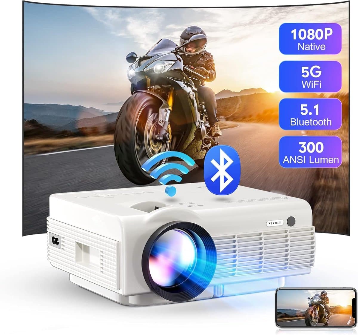 Mini Beamer - Film Projector - Draagbare Beamer — afbeelding 1