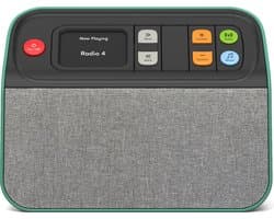 BBrain Dementievriendelijke DAB+ Radio - Ook geschikt als Ouderen/Senioren Radio - Makkelijke Bediening - Geen verwarrende Technologie - Pas Gebruikerspaneel aan tot Bediening met slechts één Knop - Zelfstandig Muziek luisteren - DAB/FM/USB - Groen