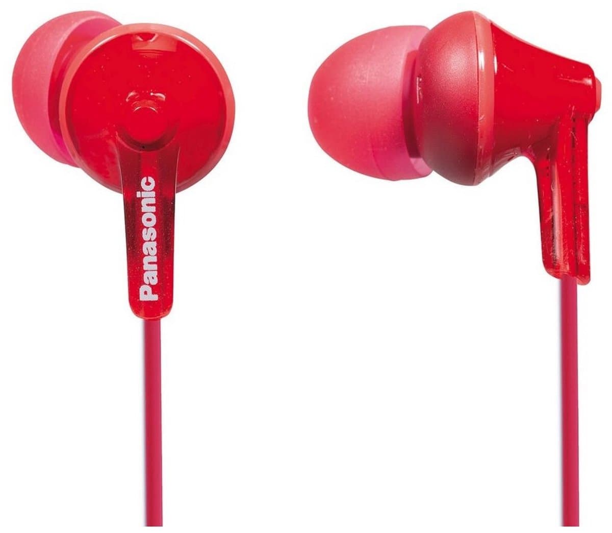Panasonic RP-HJE125E-R hoofdtelefoon/headset Hoofdtelefoons In-ear Rood — afbeelding 1