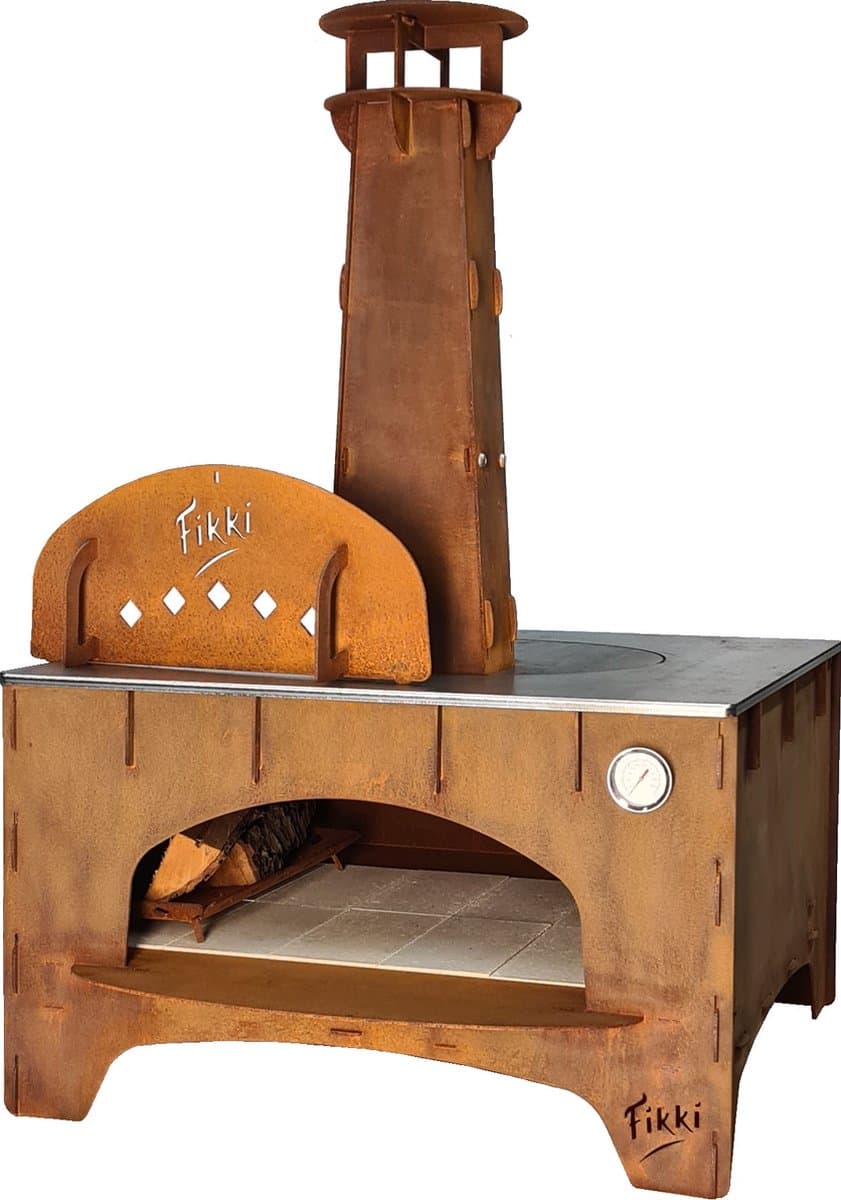 Fikki Level - pizza oven voor buiten van cortenstaal — afbeelding 1