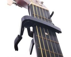 Multi Capo voor Gitaar - Elektrisch - Akoestisch - Luxe Capo - Modern Design - Zwart