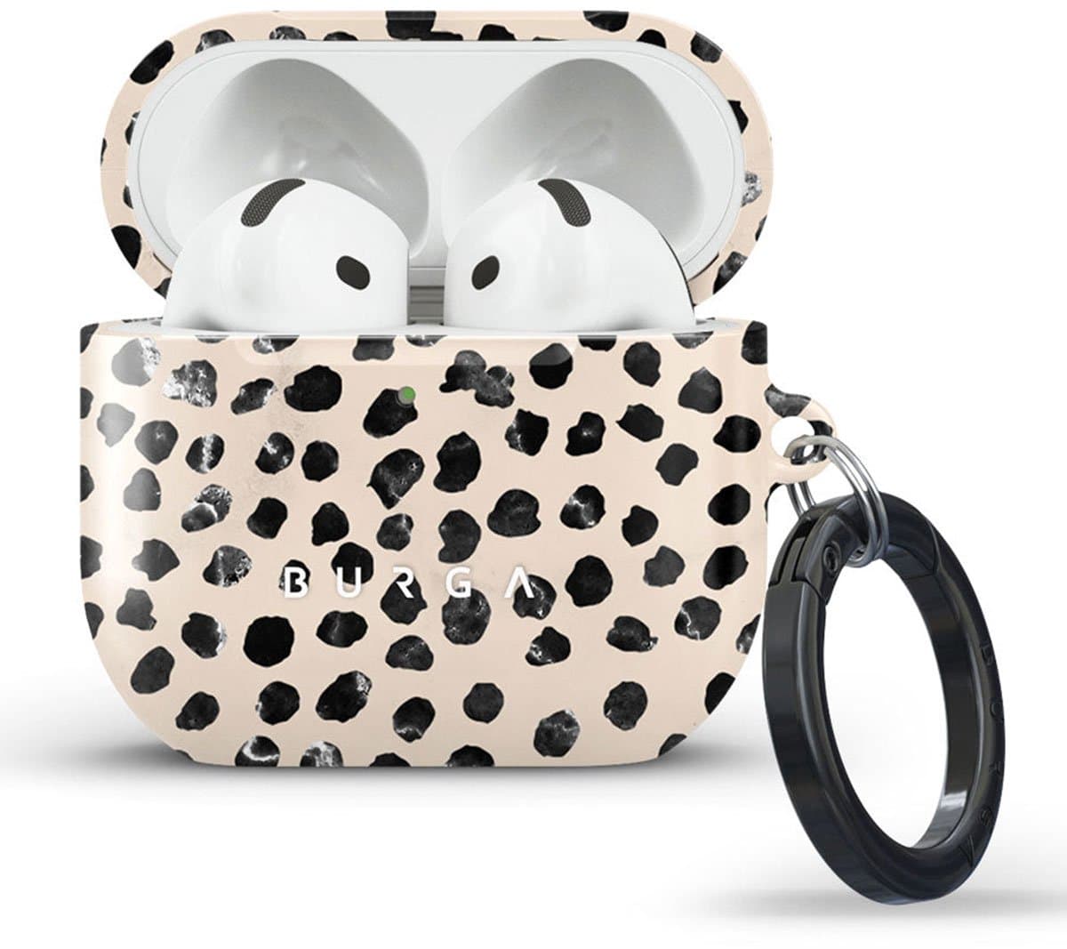 Burga Hoesje geschikt voor Apple AirPods 4 Shockproof Hardcase Hoesje | Burga AirPods Case - Almond Latte | Bruin — afbeelding 1