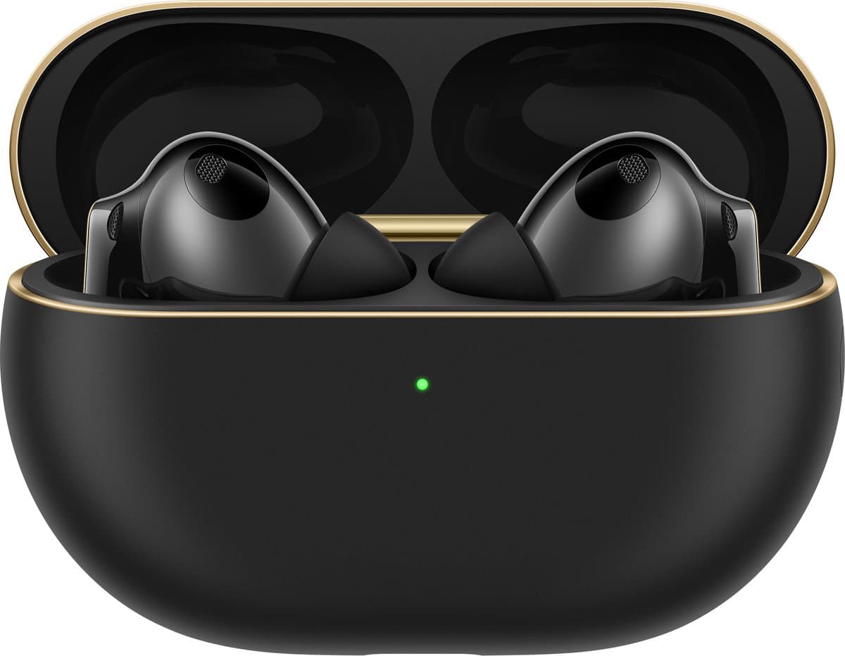 HUAWEI FreeBuds Pro 4 Zwart – Dual Driver True Sound – Stabiele & Heldere Gesprekken tot 100 dBi Omgevingsgeluid – Intelligent Dynamic ANC – 33 Uur Luisterplezier op één Volledige Oplading – Naadloze Schakeling tussen iOS & Android Apparaten — afbeelding 1