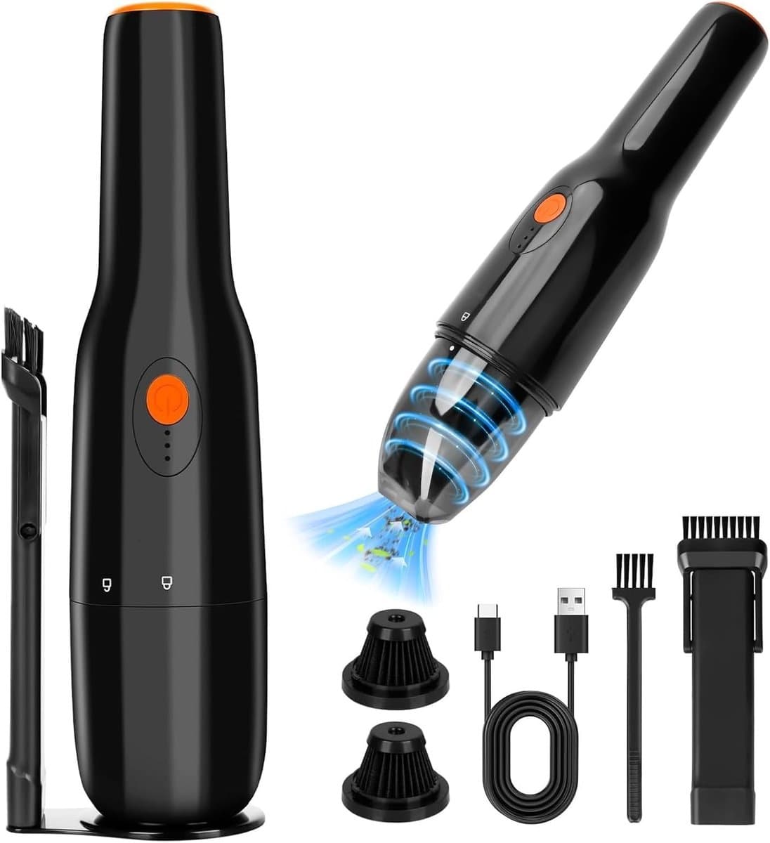 Draadloze Handstofzuiger met 9500PA Suigkracht - Multifunctionele 2-in-1 Stofzuiger voor Thuis en Auto — afbeelding 1
