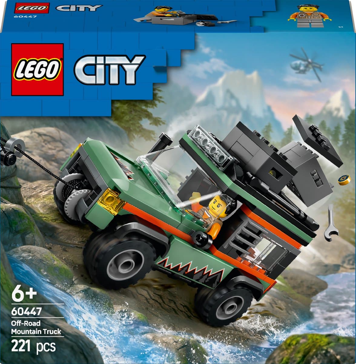 LEGO City - 4x4 terreinwagen voor in de bergen Constructiespeelgoed — afbeelding 1