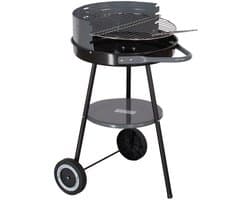 Master Grill MG912 - Ronde Houtskoolbarbecue - 40cm - Mobiel - Reguleerbaar Rooster