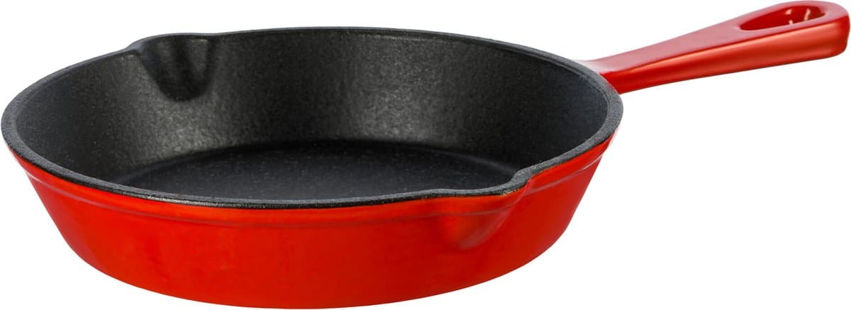Grand Feu - Geëmailleerde gietijzeren pan - 15,5 cm - rood — afbeelding 1