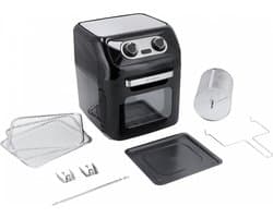 Just Perfecto 12-in-1 Airfryer Oven XXL 12l - 1800W - Inclusief 7 Accessoires - RVS - Heteluchtfriteuse Oven - 12 Programmas - Braden, Grillen, Bakken, Roosteren én Frituren En Meer - Ideaal Kerst En Nieuwjaar geschenk!